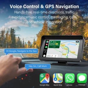 NEXPOW Wireless Carplay Screen, 7" Car Play Screen & Stereo Fit for Android Auto and Apple CarPlay - Multimedia Player, Bluetooth, for Car, Trucks, SUV New